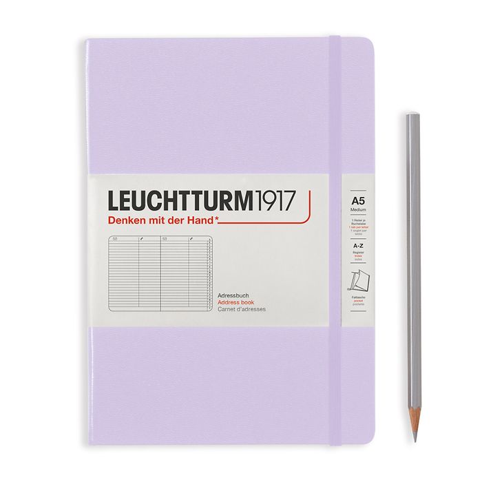 Adressbuch Medium (A5), Hardcover, Lilac