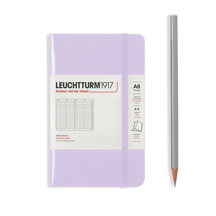 Adressbuch Pocket (A6), Hardcover, Lilac